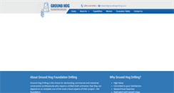 Desktop Screenshot of groundhogdrilling.com